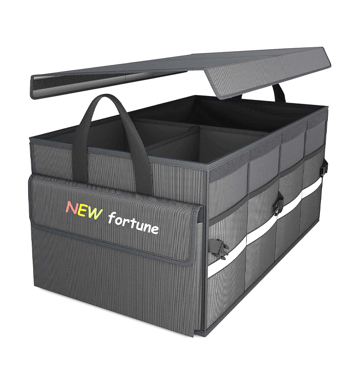 H-04 Trunk Storage Bag With Lid Collapsible for SUV Truck and Sedan