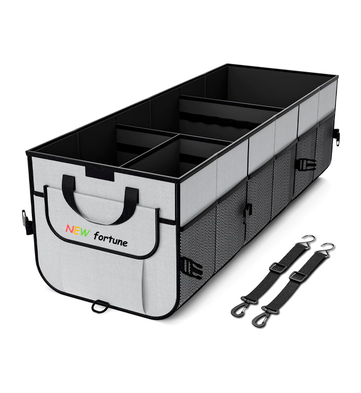 H-08 High Capacity Foldable Multi Compartment Car Storage Organizer