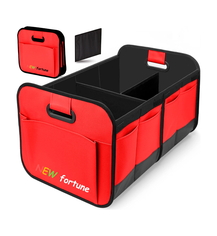 H-11 Red Color Multi Compartment Trunk Storage Foldable Bag