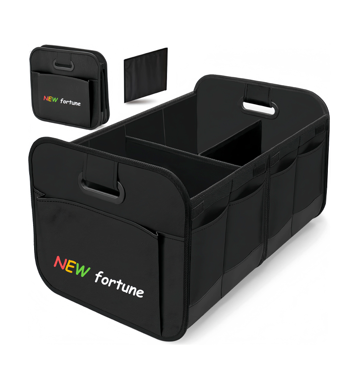 H-12 Foldable Collapsible Multi-Compartment Trunk Storage Bag with Reinforced Handles