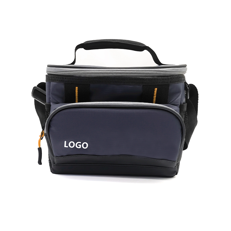 B-01 Navy Blue One Shoulder Cooler Bag With Customizable Logo